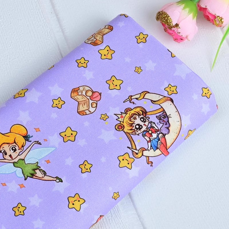 Sailor Moon Stars Cartoon Girl - đánh giá và giá Textile And Sewing Materials