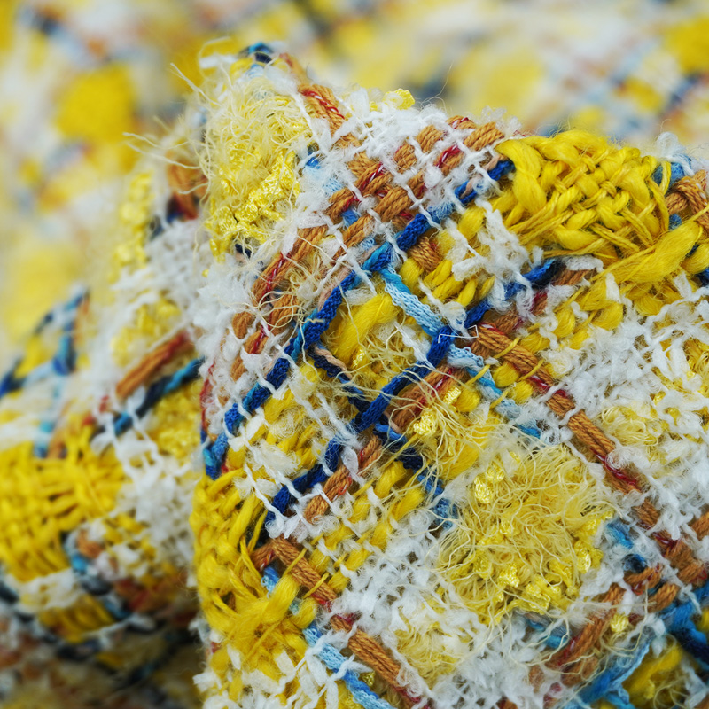 Vibrant Style Yellow Multicolo - đánh giá và giá Sewing Tweed