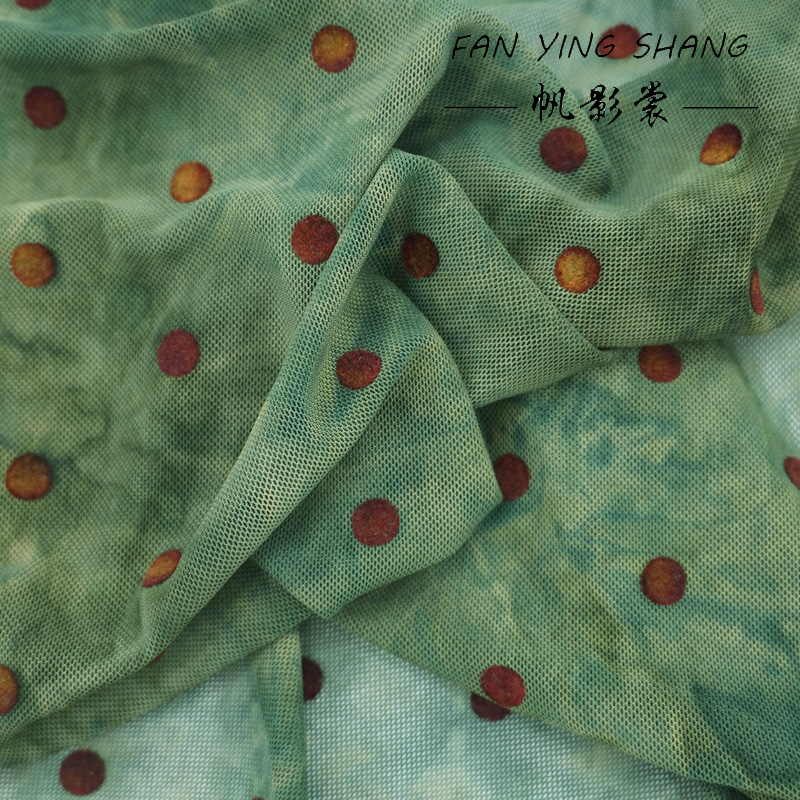 The Green Polka Dot Mesh Tie-D - đánh giá và giá Sewing Tie Dye