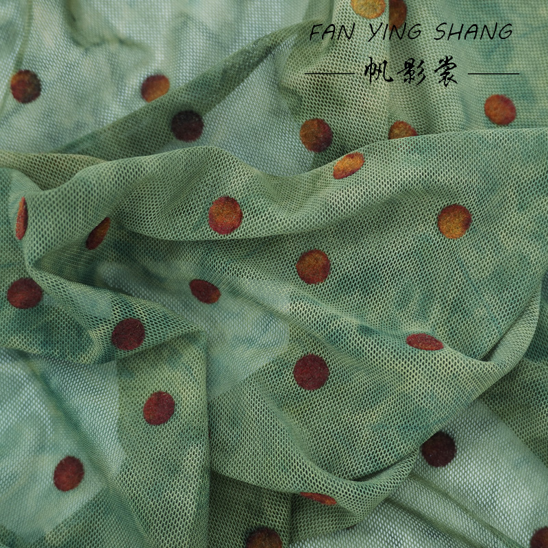 The Green Polka Dot Mesh Tie-D - đánh giá và giá Sewing Tie Dye