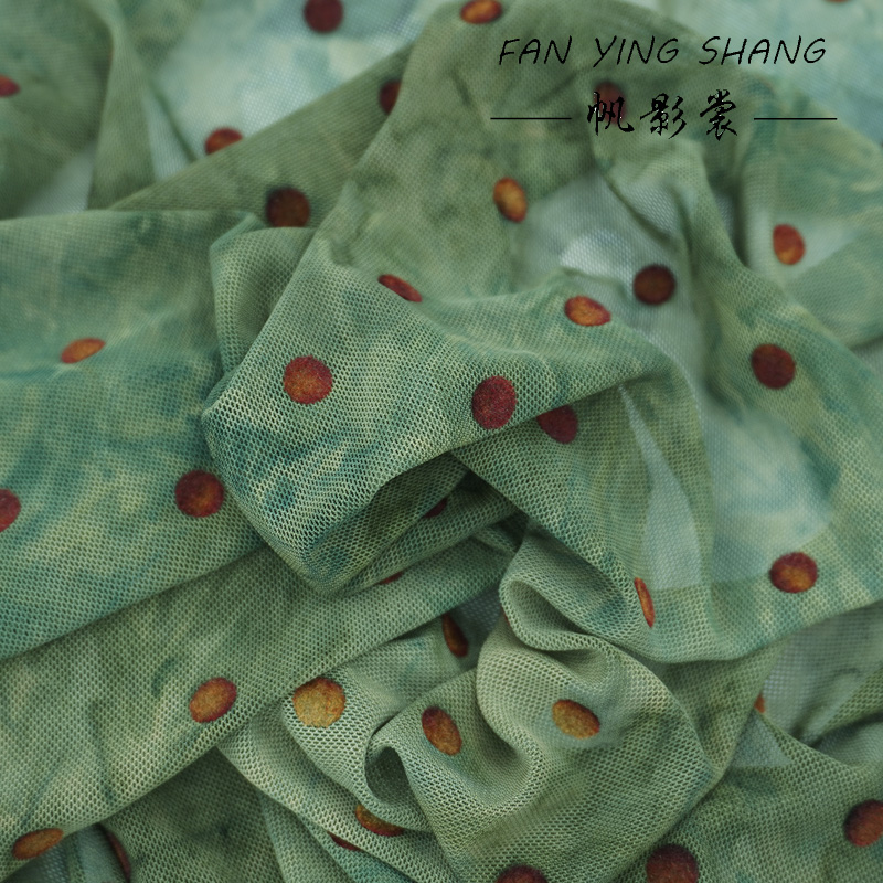 The Green Polka Dot Mesh Tie-D - đánh giá và giá Sewing Tie Dye