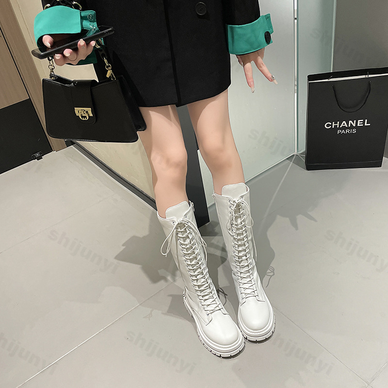 Women Knight's Boots Platform  - đánh giá và giá Sewing Garment
