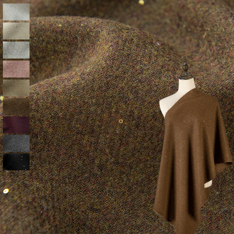 Starry Sky Sequins Wool Blend  - đánh giá và giá Sewing Tweed