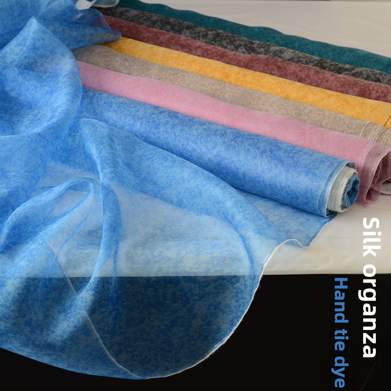 Tie-dye Silk Organza Fabric fo - đánh giá và giá Sewing Tie Dye