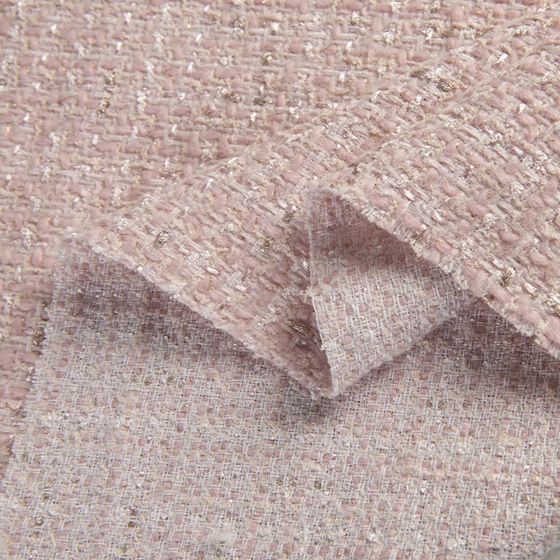 Beige Color and Gold Wire Yarn - đánh giá và giá Sewing Tweed