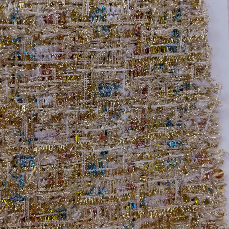 Gold Wire and Sequin Yarn-Dyed - đánh giá và giá Sewing Tweed