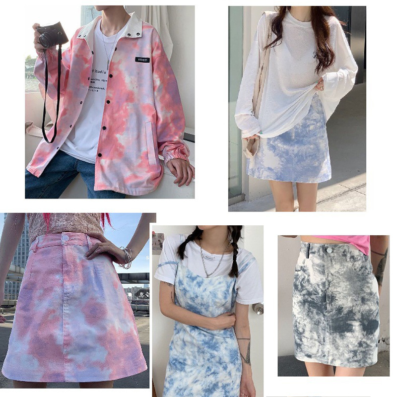 100*150Cm Màu Sắc Dây Buộc Rửa - đánh giá và giá Sewing Tie Dye