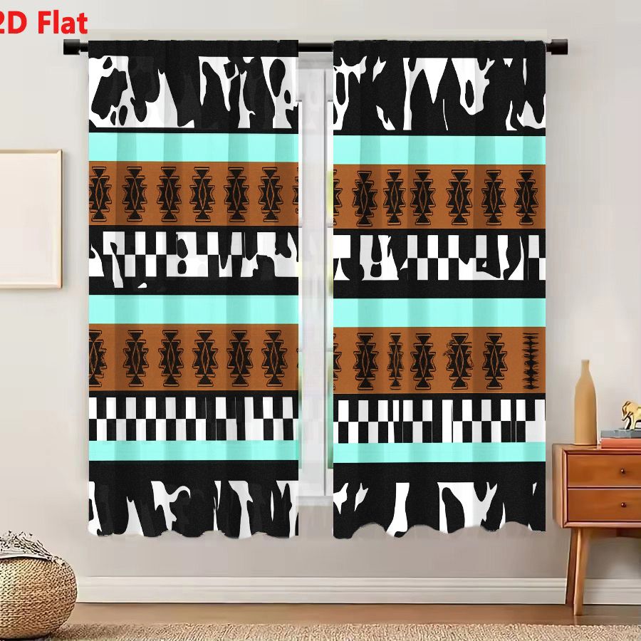 2Pcs Curtains 2D Flat Geometri - đánh giá và giá Century Textile & Sewing Supply By Owner