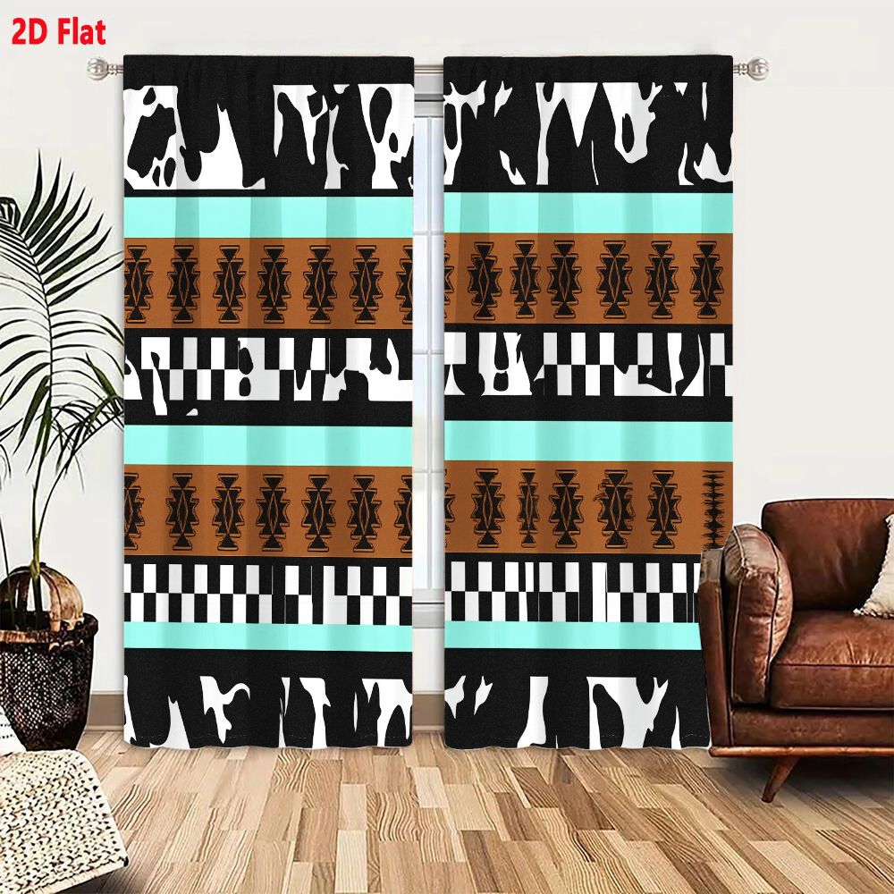 2Pcs Curtains 2D Flat Geometri - đánh giá và giá Century Textile & Sewing Supply By Owner