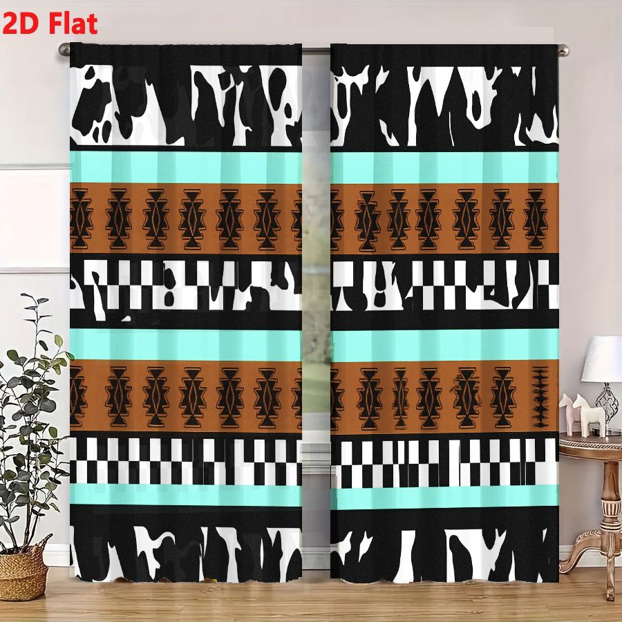 2Pcs Curtains 2D Flat Geometri - đánh giá và giá Century Textile & Sewing Supply By Owner