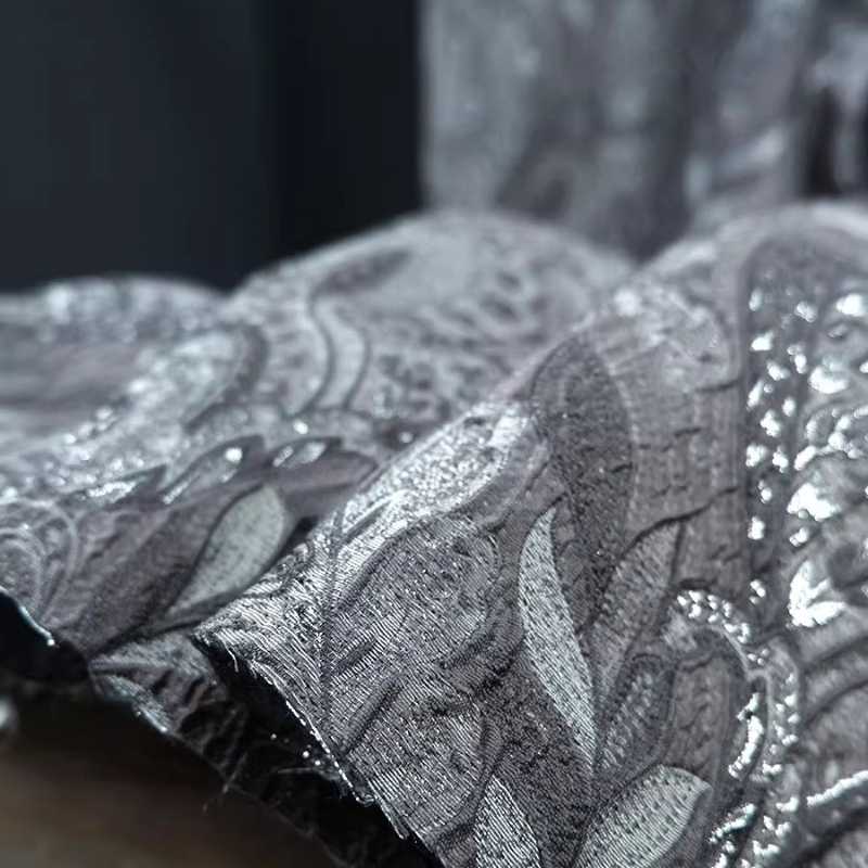 Gray Court Style Shiny Jacquar - đánh giá và giá Textile And Sewing Materials