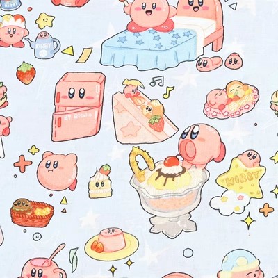 Cartoon Kirby 100 Cotton Fabri - đánh giá và giá Textile And Sewing Materials